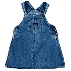Vintage 90’s OshKosh B’gosh Denim Vestbak Jumper Dress Fits Like Girls 3T